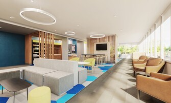 Área de estar no saguão