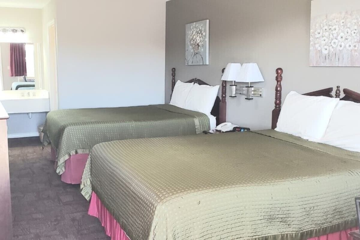 Kamer, 1 twee- of 2 eenpersoonsbedden | 1 slaapkamer, verduisterende gordijnen, een strijkplank/strijkijzer