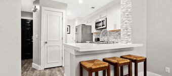 Modern, newly renovated condo overlooking