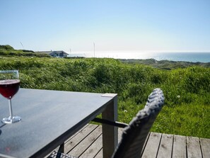 Balcony - 6 Person Holiday Home on a Holiday Park in Løkken (Lokken)