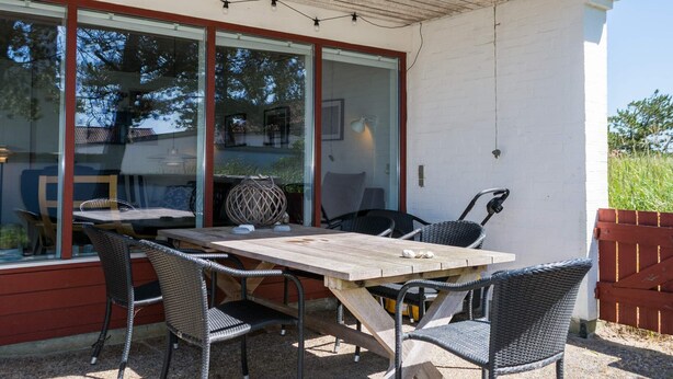 Balcony - 6 Person Holiday Home on a Holiday Park in Pandrup (Pandrup)