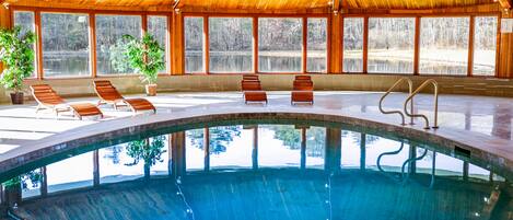 Indoor pool, a heated pool