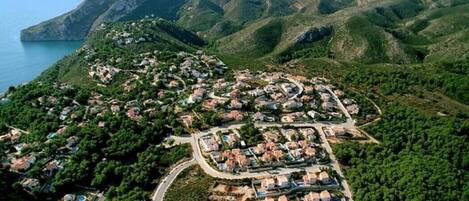 منظر من الجو على ارتفاع عالٍ