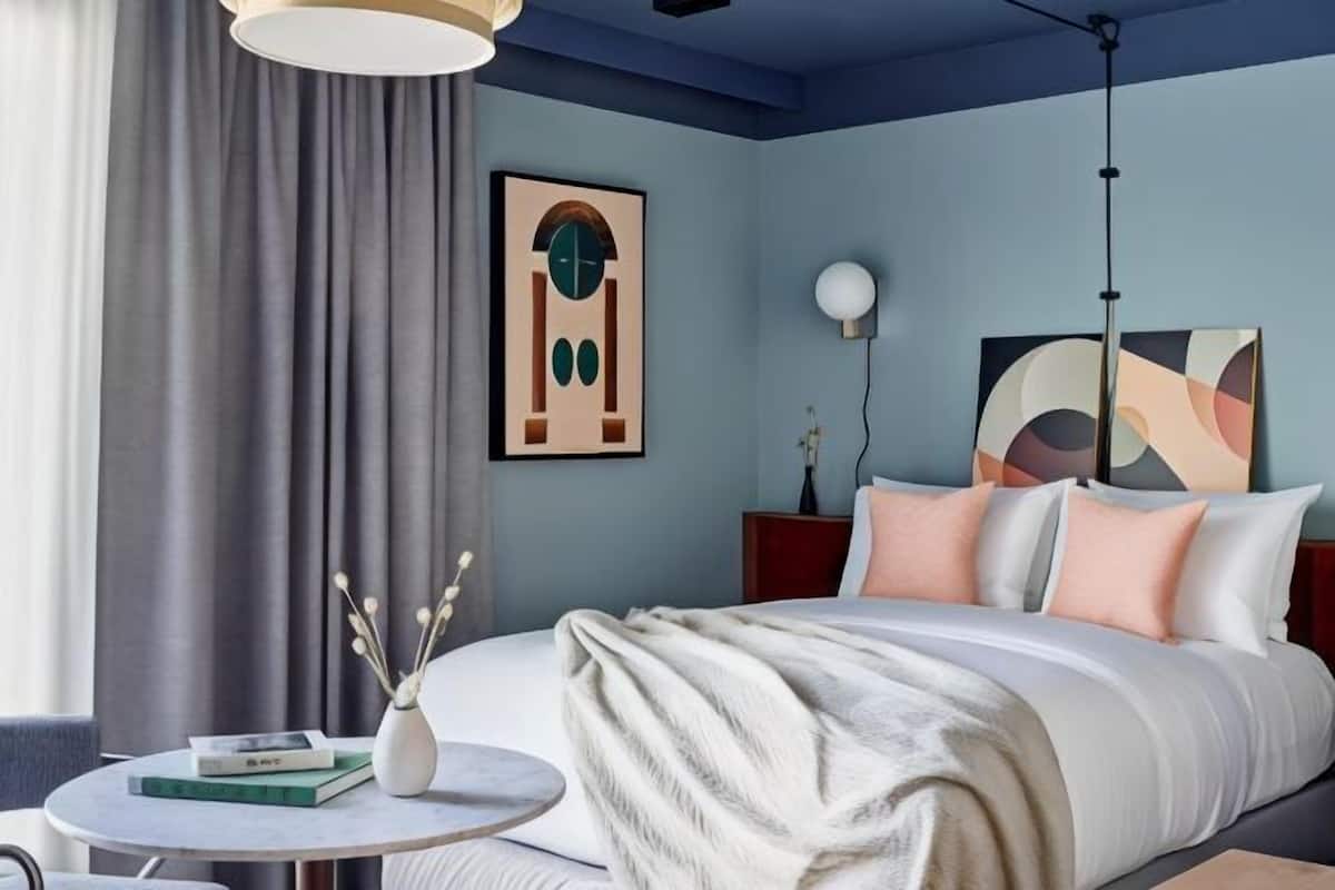 In-room safe, desk, laptop workspace, blackout drapes