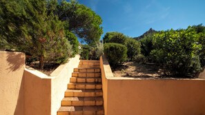 Property grounds - Sea-view three-family villa with shared private pool (Costa Paradiso)