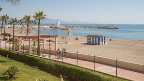 Vlak bij het strand
