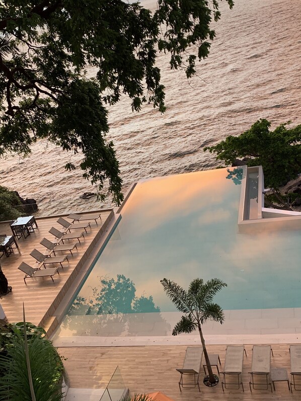 Outdoor pool, a heated pool - Nestled on the Edge of the Bay (Puerto Vallarta)