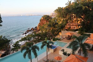 Outdoor pool, a heated pool - Nestled on the Edge of the Bay (Puerto Vallarta)