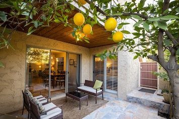 A private, serene, ground floor patio