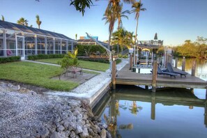 Property grounds - Luxurious Waterfront Retreat! Oversized Heated Pool and expansive outdoor area! (Naples)