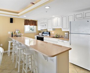 Fridge, microwave, oven, stovetop - The best of the best, 2BD direct Ocean Front with wide big ocean front  balcony . Relax and enjoy the ocean and the sun. (Ocean City)