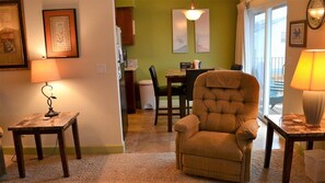 Apartment, Multiple Beds (320 Necanicum #10) | Living room | Fireplace - 320 Necanicum #10 (Seaside)