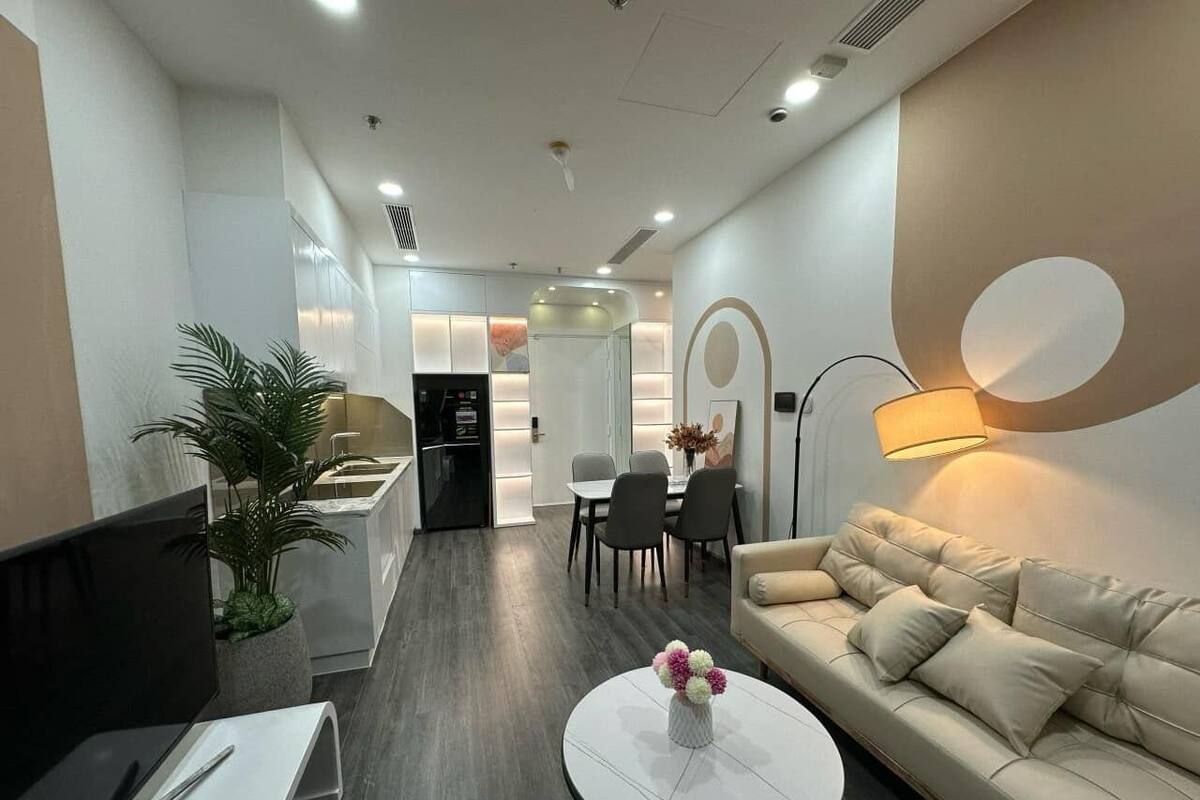 Business Apartment, 1 Bedroom | Living area | 47-inch flat-screen TV with cable channels, TV