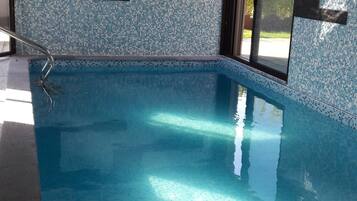 Indoor pool, a heated pool