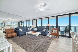 TV, DVD player - Island Winds West 880 | Steps to HangOut! | Beachfront | My Beach Getaways (Gulf Shores)