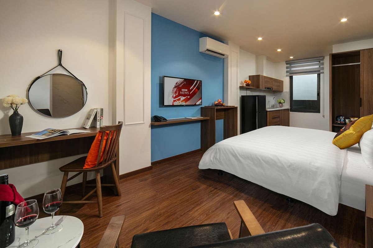 Habitación doble Deluxe | Ropa de cama hipoalergénica y minibar