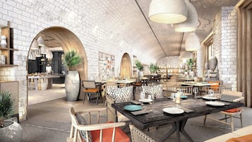 4 ristoranti, aperti a colazione, cucina locale e internazionale