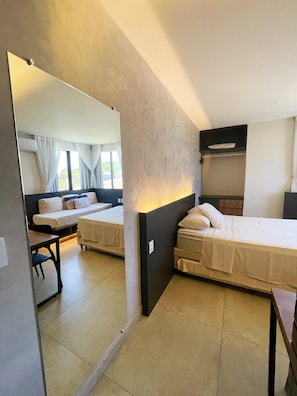 Luxury-Zimmer, Strandblick | Kostenloses WLAN, Bettwäsche