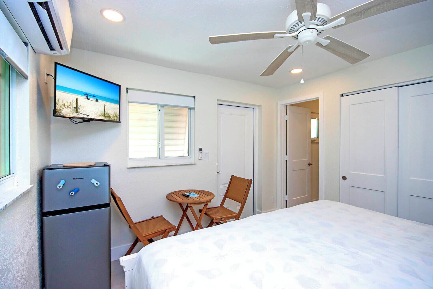 1 間睡房、熨斗/熨衫板、免費 Wi-Fi、床單