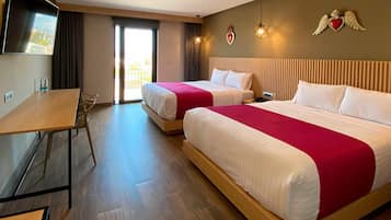 Standard Room, 2 Queen Beds, Non Smoking | Down comforters, in-room safe, desk, blackout drapes