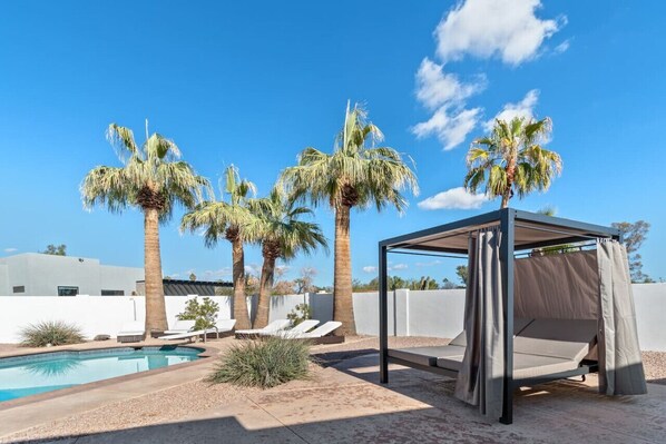 A heated pool