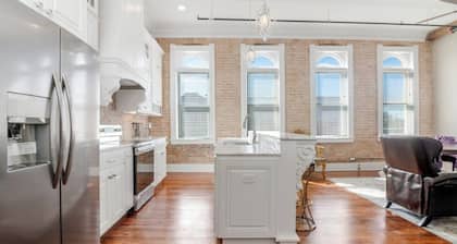 Historic downtown apartment with a view