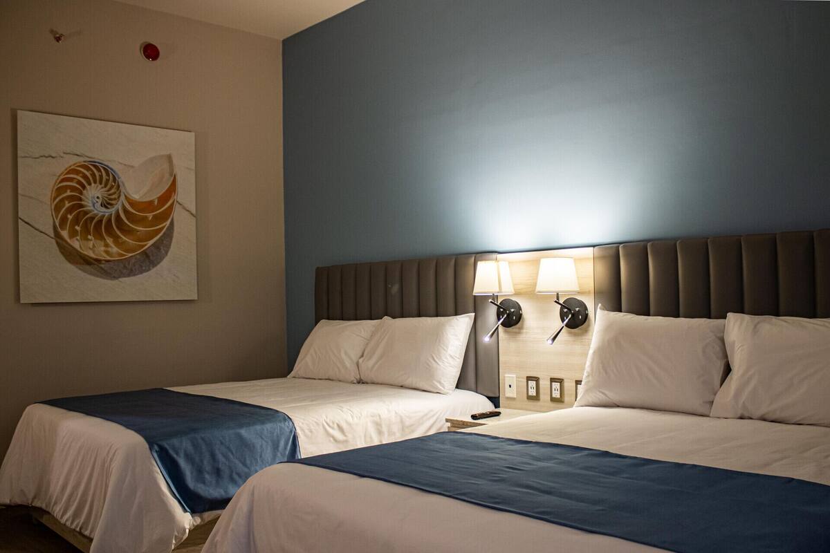 In-room safe, laptop workspace, iron/ironing board, free WiFi