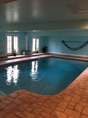 Indoor pool, a heated pool