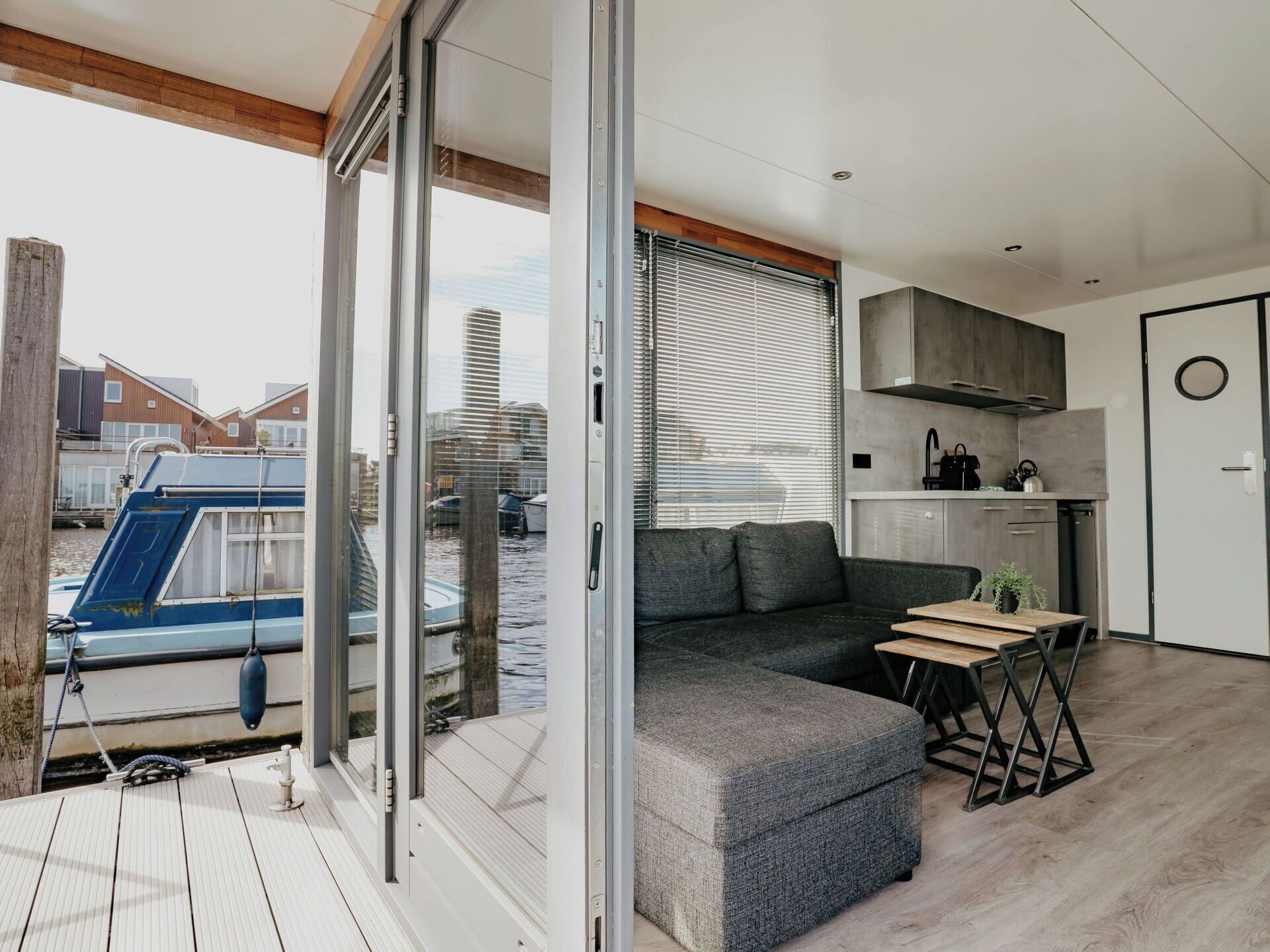 Wohnung, Balkon, Aluminium, Planke