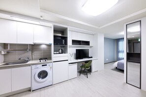 Standard Double Room, 1 Double Bed, No view | Individually decorated, individually furnished, desk, laptop workspace