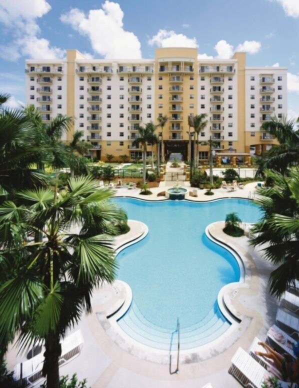 A heated pool