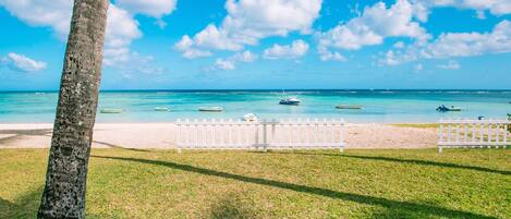 在海滩、沙滩椅