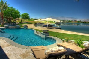 A heated pool
