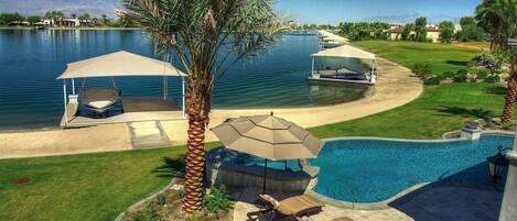A heated pool