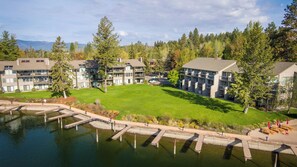 Exterior - Cozy condo w/stunning waterfront views & private balcony - Waterfront Studio with Great Views (Bigfork)