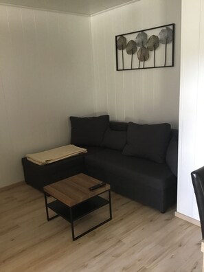 Apartment | Living area | 20-inch flat-screen TV with satellite channels, TV - Ferienwohnung Heigemeir (Ehekirchen)