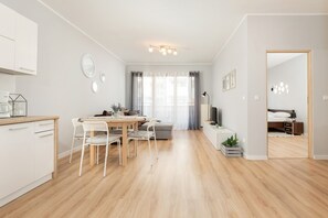 Apartment, 1 Bedroom, Balcony | Living area - Apartments Chelmonskiego by Renters (Swinoujscie)