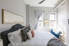 2 chambres, fer et planche Ă repasser, Wi-Fi, draps fournis