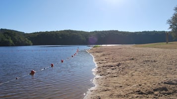 Vlak bij het strand
