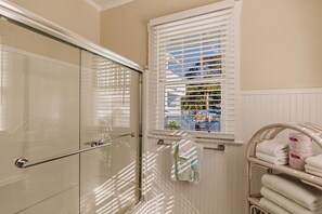 Sèche-cheveux, serviettes fournies