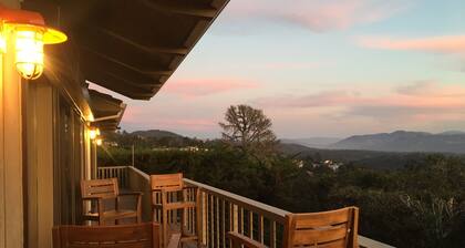 Big Sur Lodge-Style House in Carmel with PANORAMIC Ocean, Bay & Valley VIEWS!