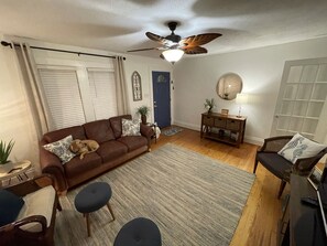 TV, DVD player, books