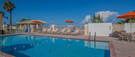 A heated pool