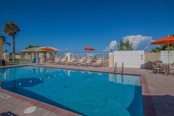 A heated pool