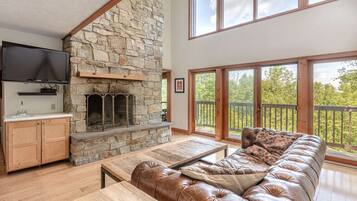 Smart TV, fireplace, DVD player, computer monitors