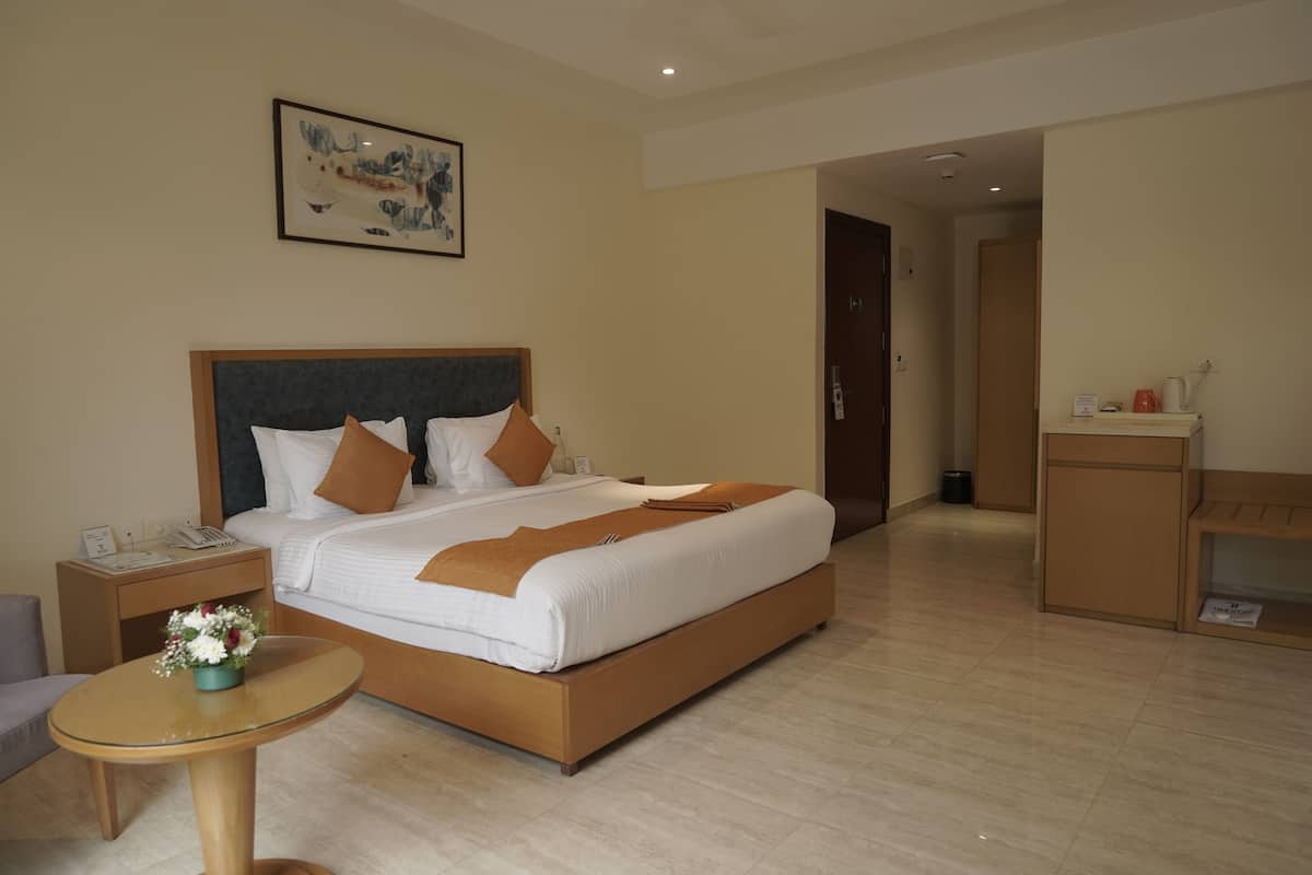 Quarto luxo | Roupas de cama premium, frigobar, cofres nos quartos, escrivaninha