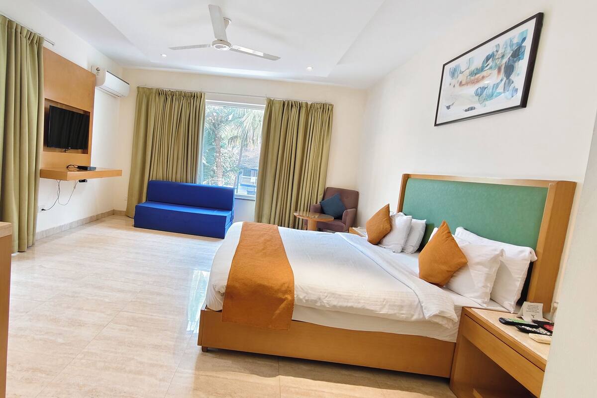 Ropa de cama de alta calidad y minibar