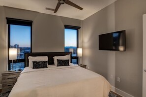 2 slaapkamers, een strijkplank/strijkijzer, gratis wifi, beddengoed