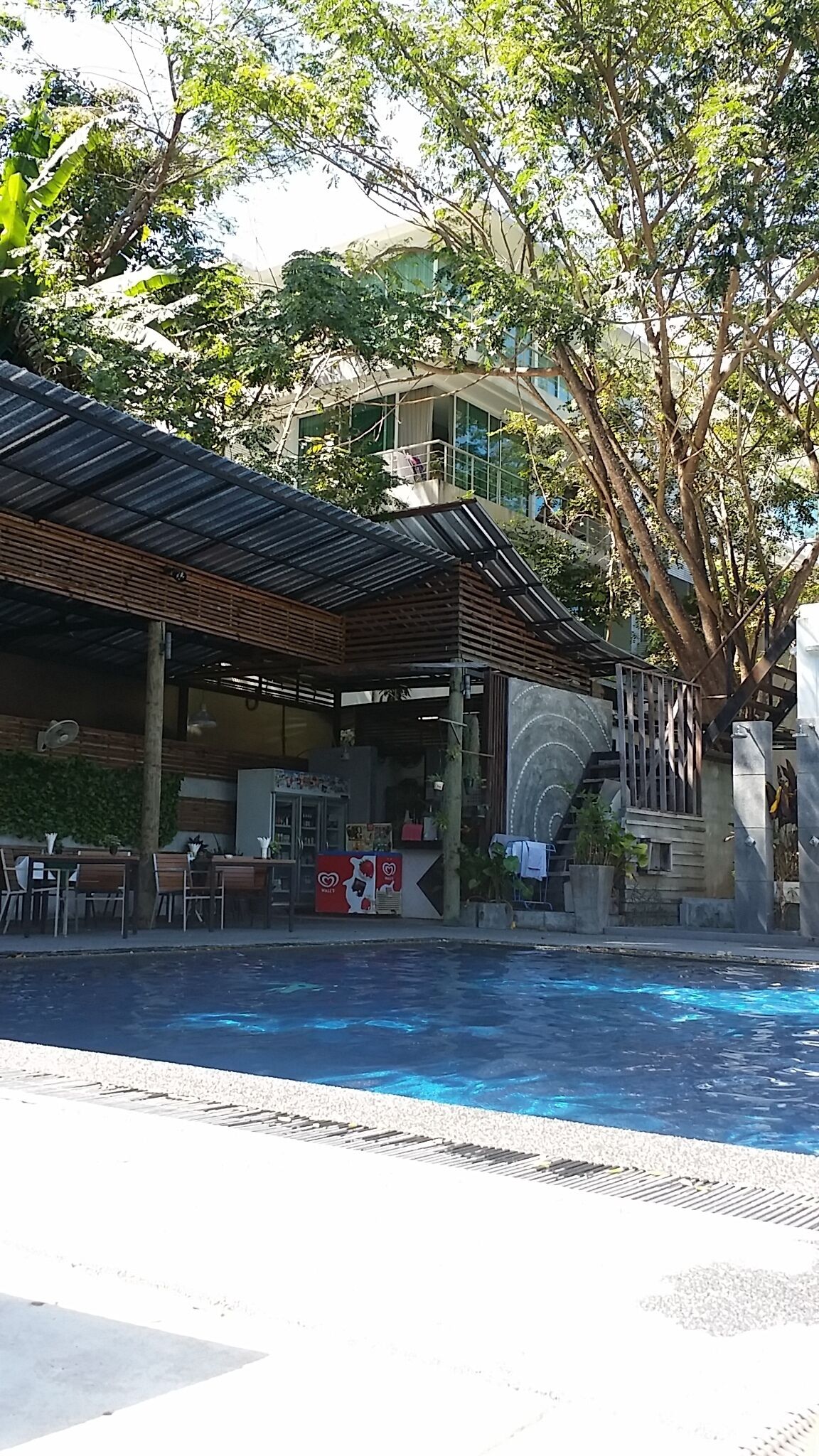 Piscine extérieure, piscine chauffée