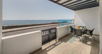 Holiday Apartment “Callao Beach 2” with Sea View, Terrace & WiFi